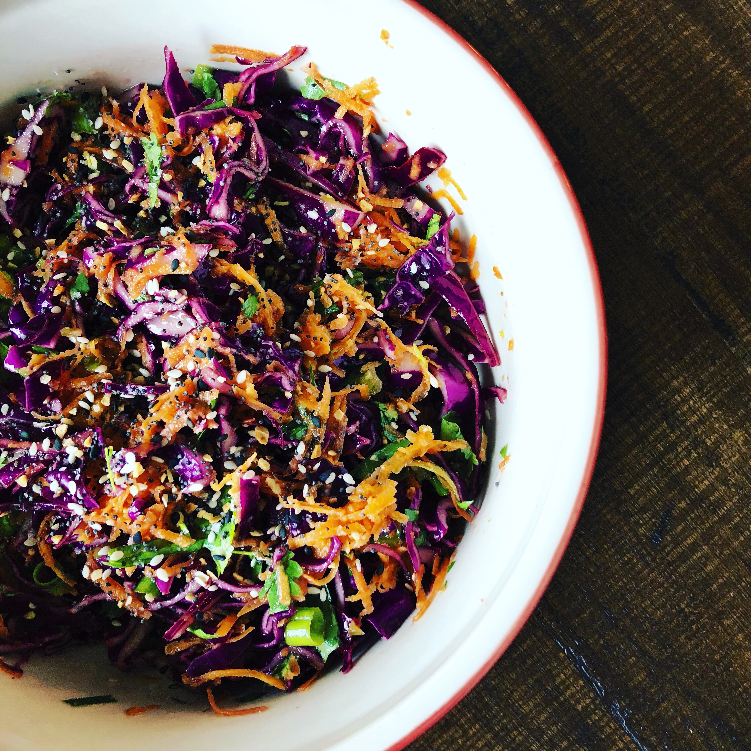 Spicy Red Cabbage Slaw - Craft Of Cooking