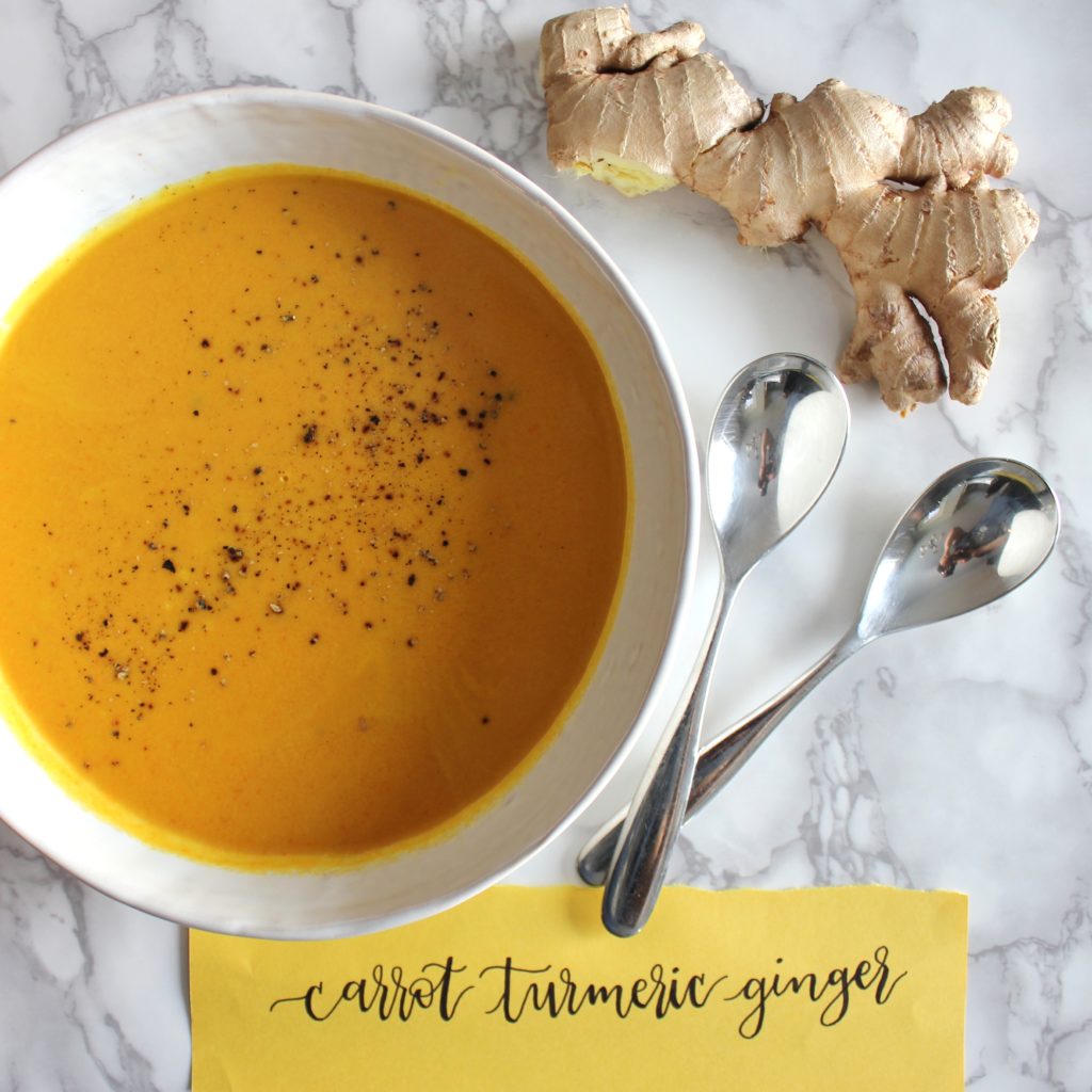 Vegan Turmeric Carrot Ginger Soup - Broma Bakery